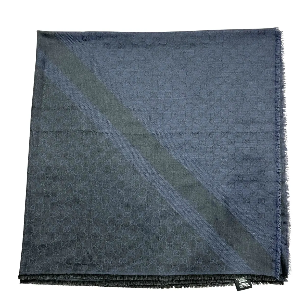 Pre-owned GUCCI Wool Small Leather Goods Silk Scarf