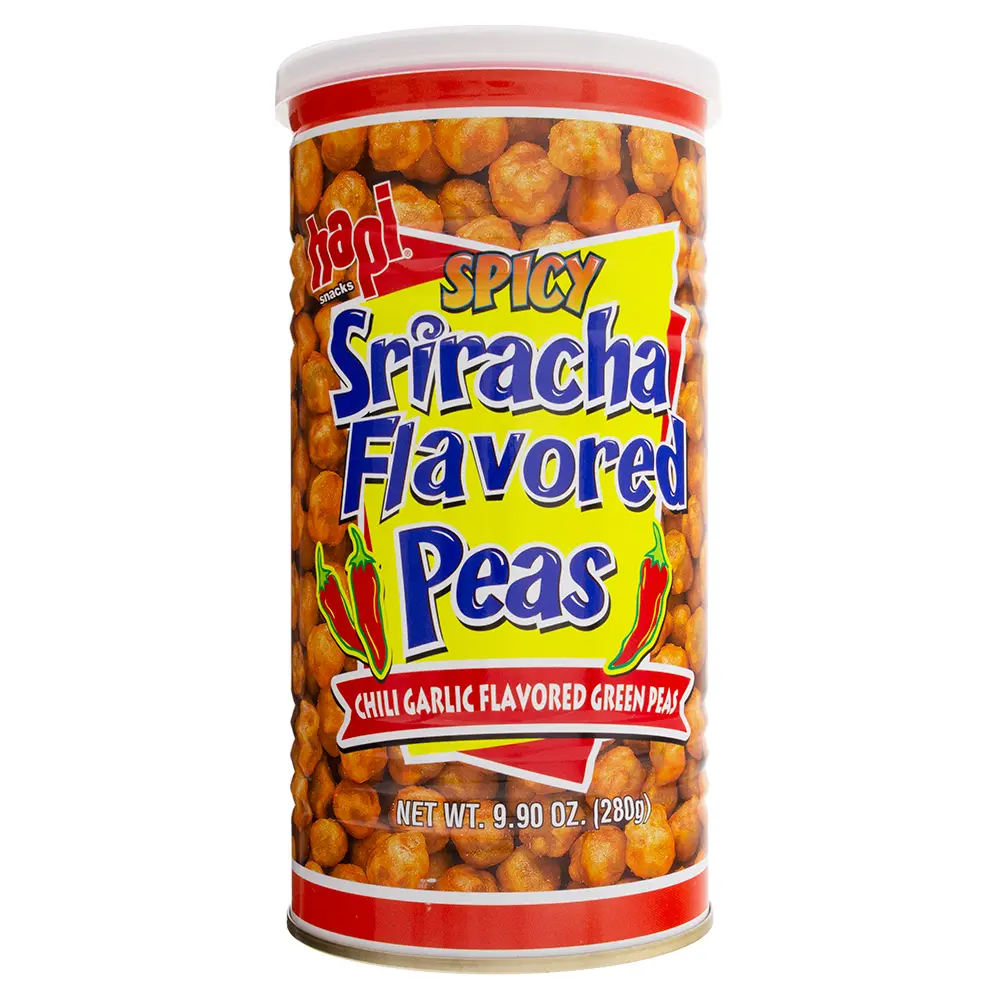 Hapi Spicy Sriracha Flavored Peas - Chili Garlic Flavored Peas - 9.90 Oz