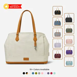 Nordace Siena Pro Tote Bag Grande | Laptop Work Tote with USB Charging Port and Luggage Strap