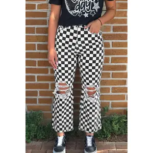 Rodeo Checkerboard Distressed Jeans