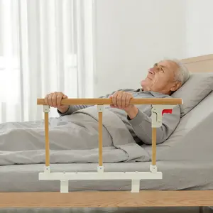 Foldable Bed Rail with 15.75 Inch Height & Sturdy Aluminum Alloy Frame, Child Adult Fall Prevention Bed Guard for Elderly Pregnant Women, Bed Safety Rail for Home Hotel Hospital Use