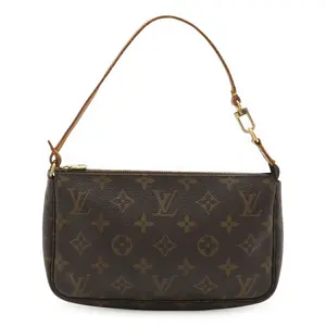 Pre-owned Louis Vuitton Canvas Shoulder Bags Monogram Pouch