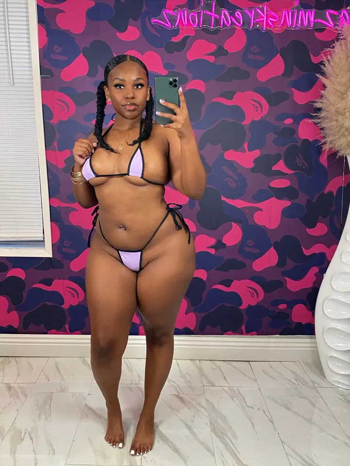 Women's Lilac 2-Piece Bikini Set for Sports & Outdoor Activities micro bikini