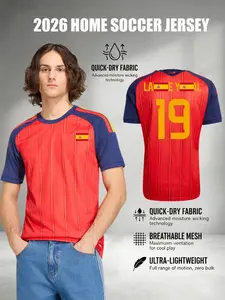 2026 Original Sports Jersey Soccer Jersey – Men's Quick-Dry National Team Fan T-Shirt, Lightweight Sportswear Top