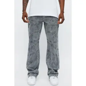 Slim Flare Tangled Up Jeans - Grey