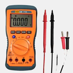 PINTECH Digital Multimeter 1000V, 10A, 60MΩ, DC AC Voltmeter,Ohm Volt Amp Meter, Continuity Test, Non-Contact Voltage, Multimeter Tester Measures AC/DC Voltage Current, Resistance, P186