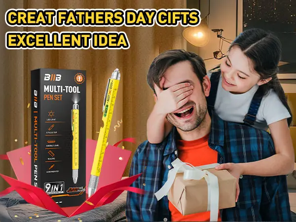 BIIB 9-in-1 Multitool Pen - Multifunctional Stationery, Fathersdaygift, Christmas Gifts for Him, Mens Gifts, Dad Stocking Stuffers, Anniversary Birthday Gadget,toolupgrade BIIB 9-in-1 Multitool Pen - Multifunctional Stationery, Fathersdaygift, Christmas Gifts for Him, Mens Gifts, Dad Stocking Stuffers, Anniversary Birthday Gadget,toolupgrade