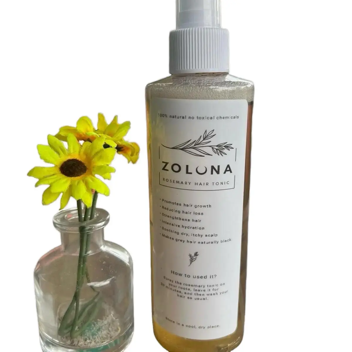 Rosemary Scalp & Hair Strengthening Tonic with vitamins+Minerals+Antioxidants