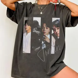 Jimin Unisex Shirt For Men And Women Kpop Idol Merch 90s, Kpop Fan Gift 90s Style,