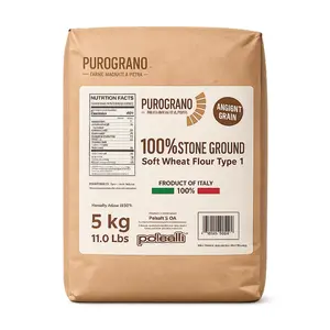 Polselli PuroGrano, Soft Wheat Flour Type 1 – 5kg (11 lb)