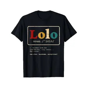 t shirt meme Men's & Unisex Lolo Definition Filipino Grandpa T-Shirt - 100% Cotton 180gsm Vintage Cultural Graphic Tee with Lolo Text (Tagalog for "grandpa"), Soft Breathable Fabric, Casual Casual Attire or Filipino-Themed Outfits
