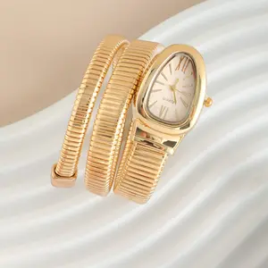 High quality and fashionable women's snake head alloy case, exquisite and luxurious quartz women's watch, Elegant Fashion Watch