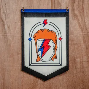 Bowie | Backed Medium Camp Flag | Wall Decor