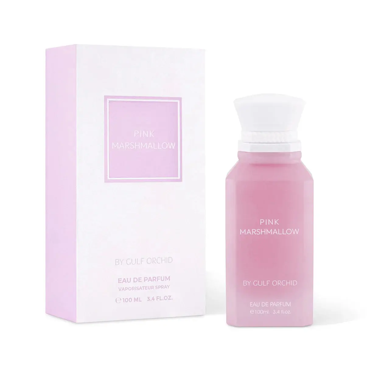 Women's 100ML Gulf Orchid Pink Marshmallow Aromatic Sweet Floral Gourmand Fragrance - Vanilla Girl, Coconut-Fruit-Vanilla, Strawberry Daily Use Signature Scent for Scent Layering, Aromatic Sweet Scent