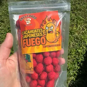 Cacahuate Japonés FUEGO | 140g | Cheleando | snack Spicy peanuts
