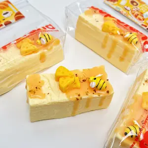 【Buy 3 get 1 free】Honey Butter Block taba squishy Silicone Slow-Rising Rebound Squishy Fidget Toys for Stress Relief - Soft Squeeze Toys with Thick Creamy Slime Texture, Handmade Non-Toxic Sensory Toys Rubber