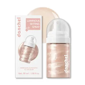danchel Luminous Setting Spray, Pearlescent Shimmer Glow, Hydrating Dewy Finish, Long-Lasting Makeup Hold, Transfer-Proof & Non-Fading, Lightweight & Breathable, Quick-Drying & Non-Sticky, Travel-Friendly Portable