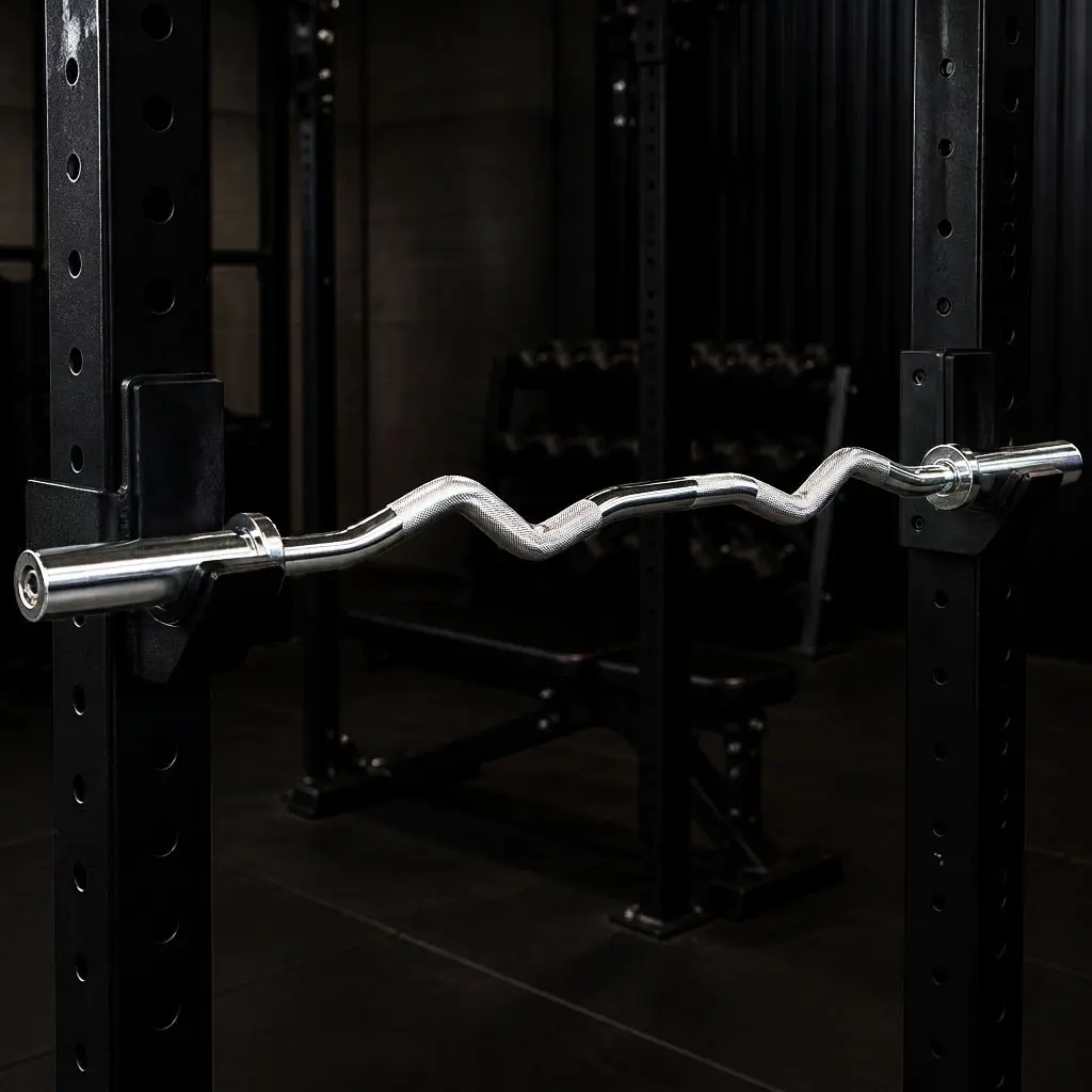 Body-Solid Chrome Olympic EZ Curl Bar