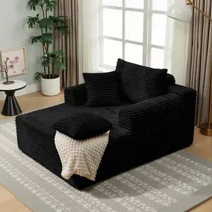 2025 New Style Small Apartment Oversized Chaise Lounge Chair Indoor CordurCloud Sofas Couches for Living Room Man Cave Apartment Furniture No Assembly Required Sectional Sectional Sofa with Chaise compression boneless Flexible Cloud bed lazy sofá Modern