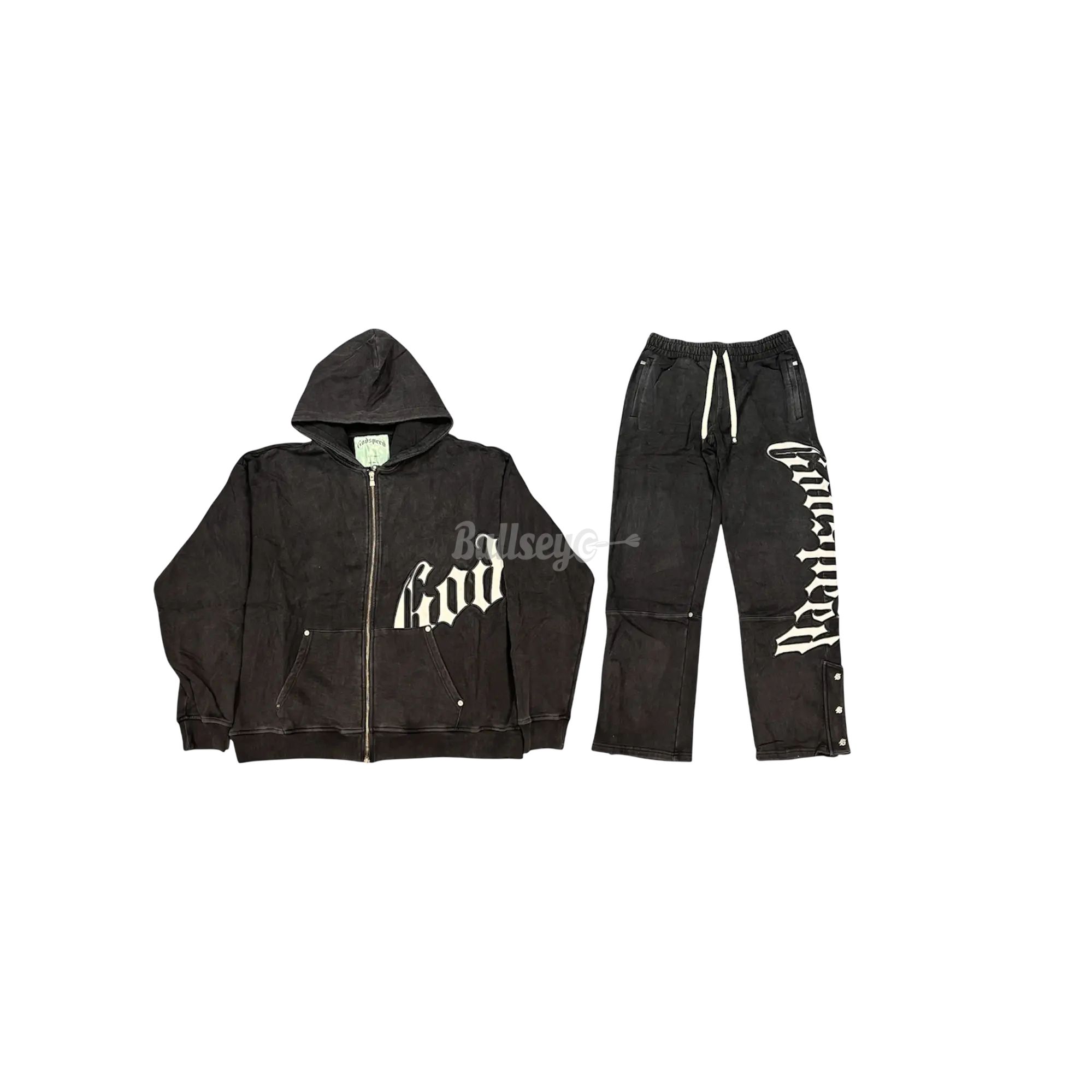 732610 Godspeed OG Logo Washed Black Boom Sweatsuit