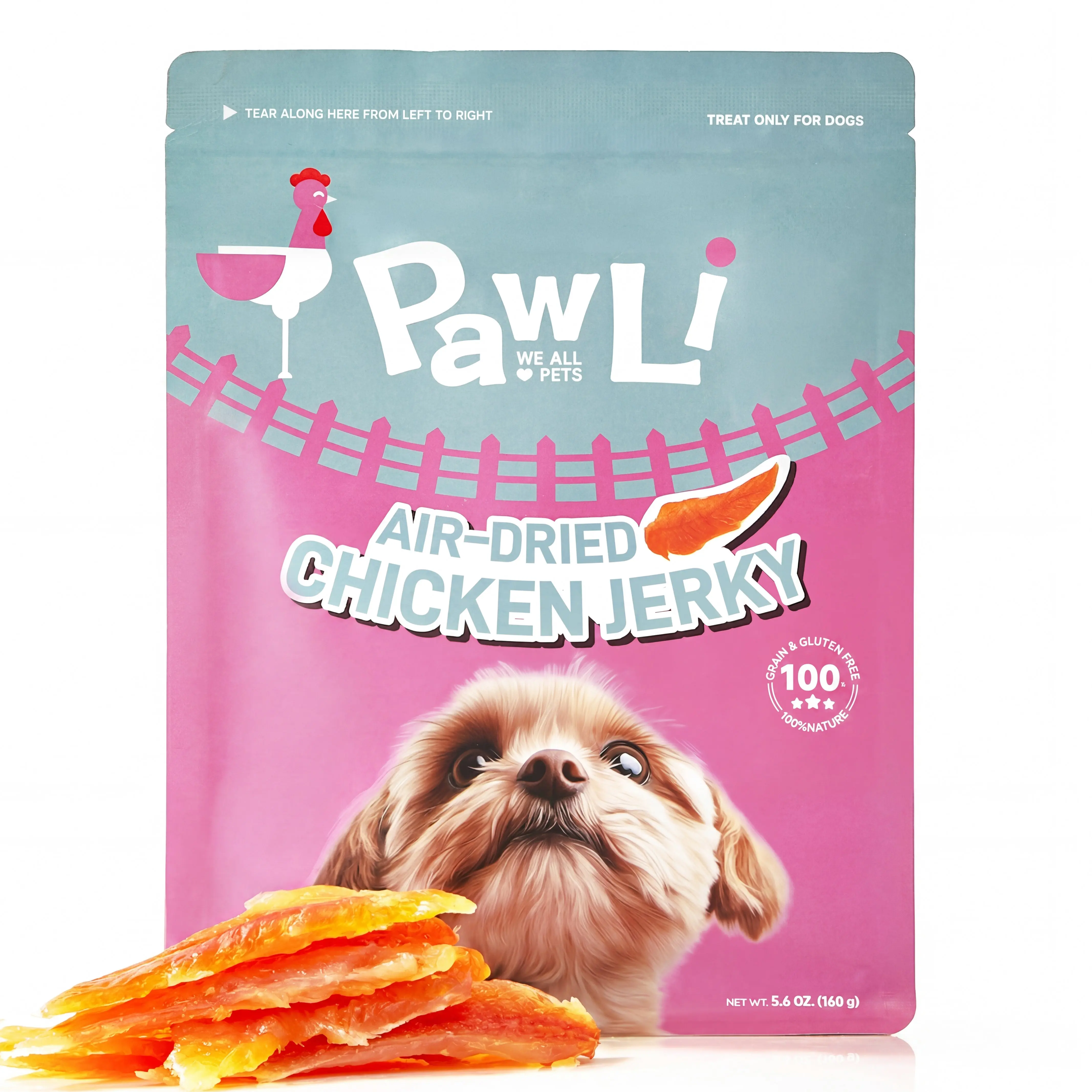 Air-Dried Chicken Jerky Treats for Dogs | PAWLI