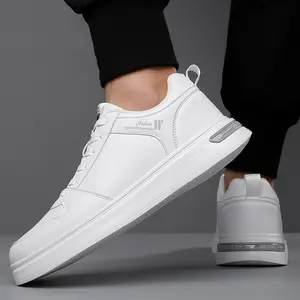 Brand GGOR Men'S Low-Top Casual Sneakers |   Breathable, Lightweight, Slip-On, Non-Slip, Thick Sole, Faux Upper and Sole, Round Toe, All-Season Comfort