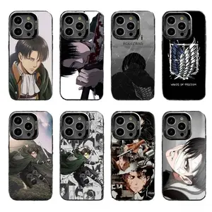 Levi Ackerman Attack On Titan Phone Cases For iPhone 17 16 15 14 13 12 Promax Pro Air Plus Black Candy Matte Black Shockproof Cover