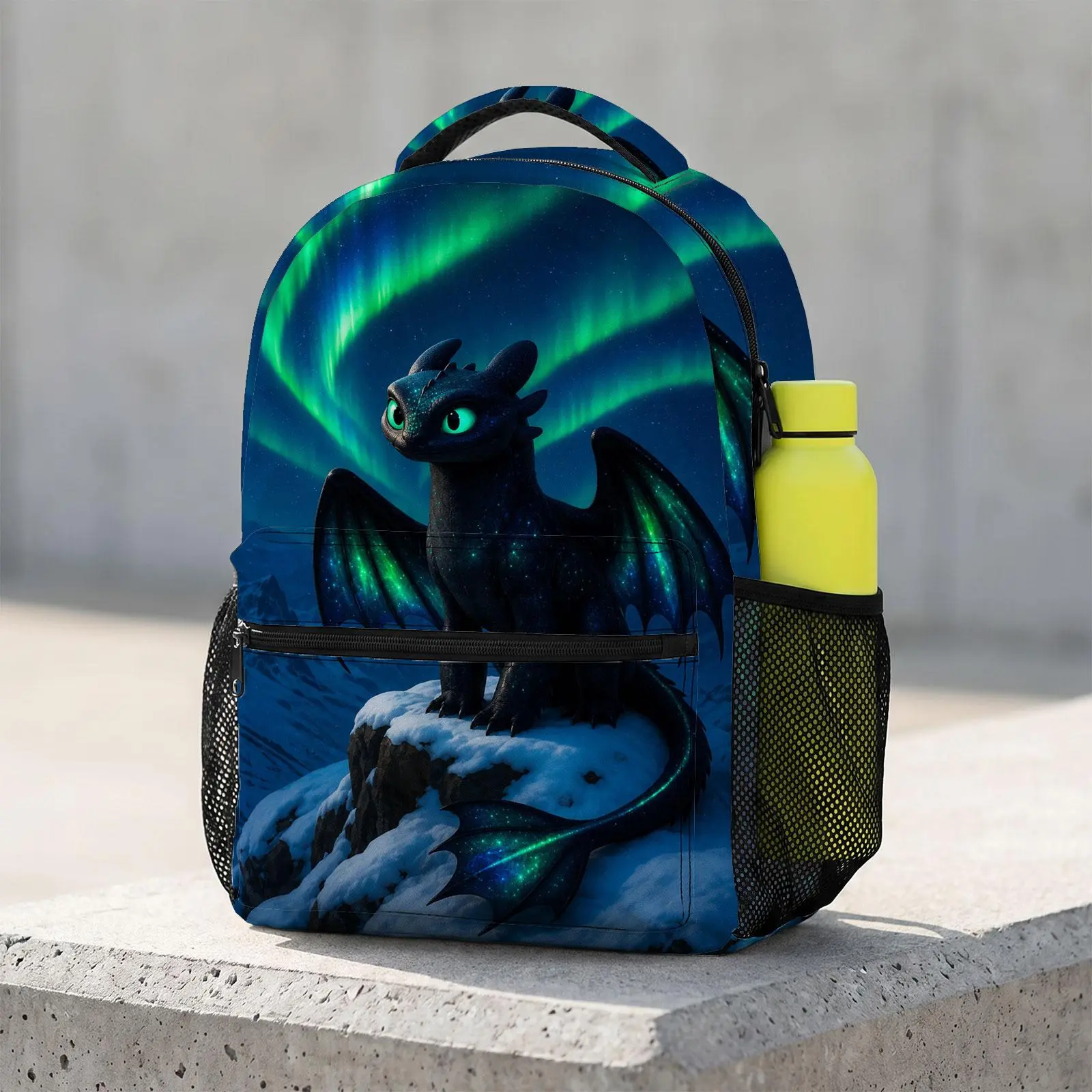 How-to-Train-Your-Dragon Cute Cartoon School Backpack for Teen Girls | Aesthetic Print Bookbag for Kids & Students | Large Capacity Casual Daypack