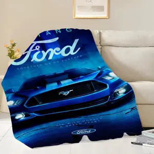 1 piece F-Ford logo Slogan Print blanket, available in multiple sizes, washable in a washing machine, a warm and comfortable decorative Throw Blanket, versatile gift blanket - home decoration accessories, comfortable home decoration