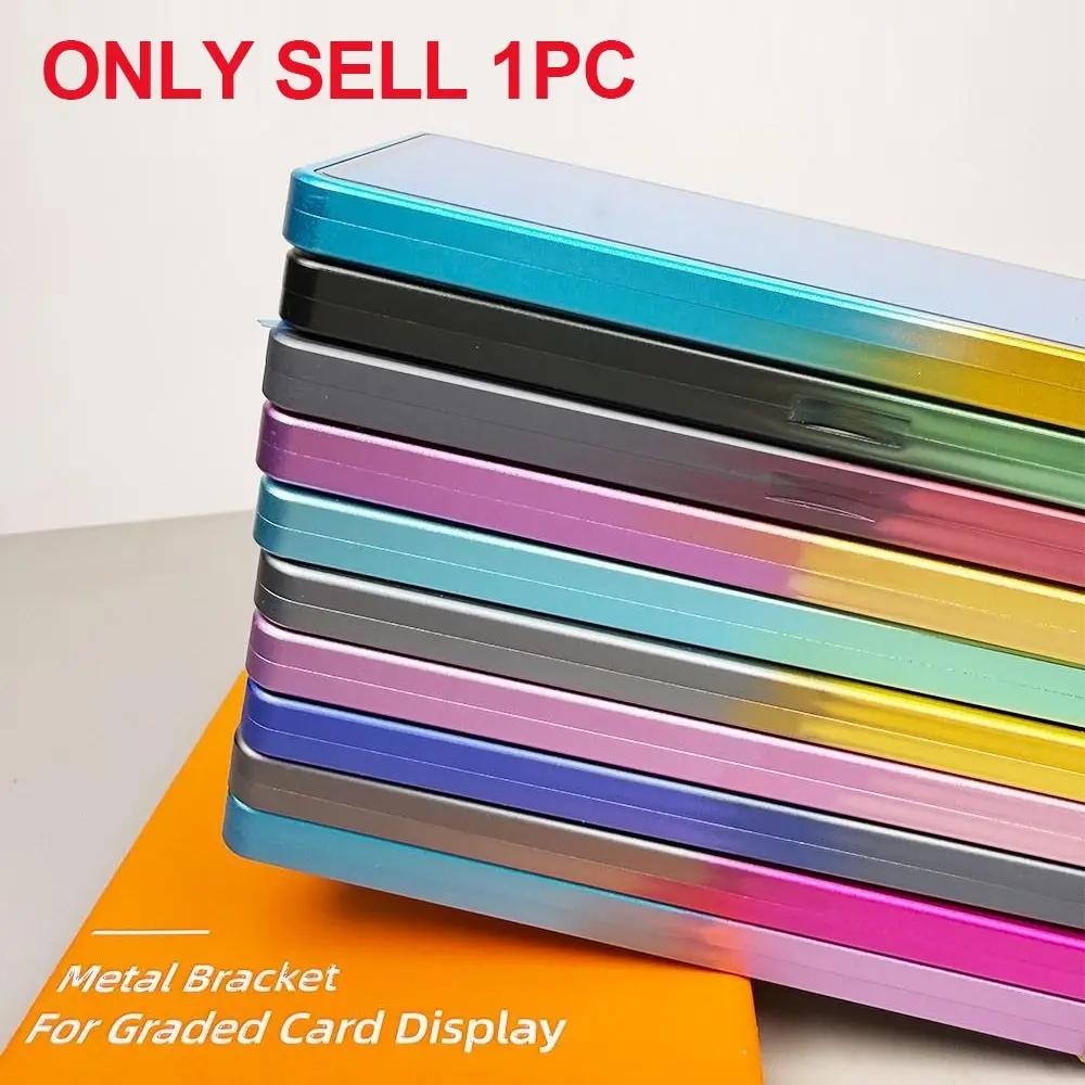 Unique Gradient Aluminum Frame Game Card Protector, Suitable for PSA/CGC/BGS, 35pt Magnetic Rating Card Case, UV Protection