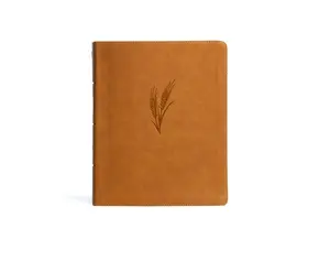 KJV Notetaking Bible, Large Print Edition, Camel LeatherTouch, KJV Holy Bible, Red Letter, Wide Margins, Journaling Space, Single-Column, Reading Plan, Easy-to-Read Bible MCM Type