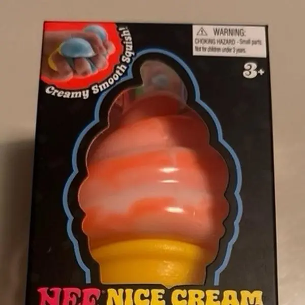 Authentic Nice cream cone in orange