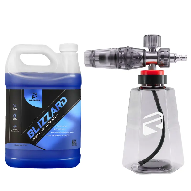 Ripclean Exterior Wash Kit with Extreme Blizzard Foaming Soap and Ultra Thick Foam Cannon