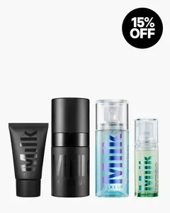 Milk Makeup Prime + Set Trial Kit, Mini Hydro Grip & Pore Eclipse Primers, Set + Refresh Sprays, Long-Lasting Hold, Vegan & Cruelty Free Makeup Bundle Matte Moisture Hydrate Dewy