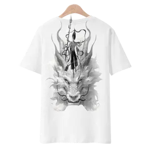 Coofandy Breathable Cotton T-Shirt for Men - Anime Graphic Streetwear, Oversized Summer Tee with Vintage Print & Quick-Dry Technology