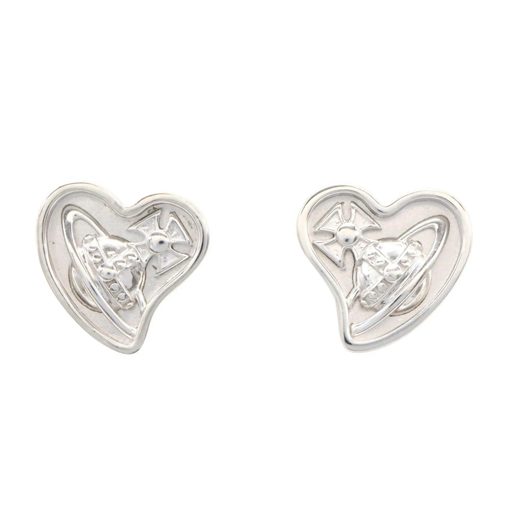 Pre-owned vivienne westwood Sterling Silver 925 (Ag925) Small Leather Goods Silver Earrings