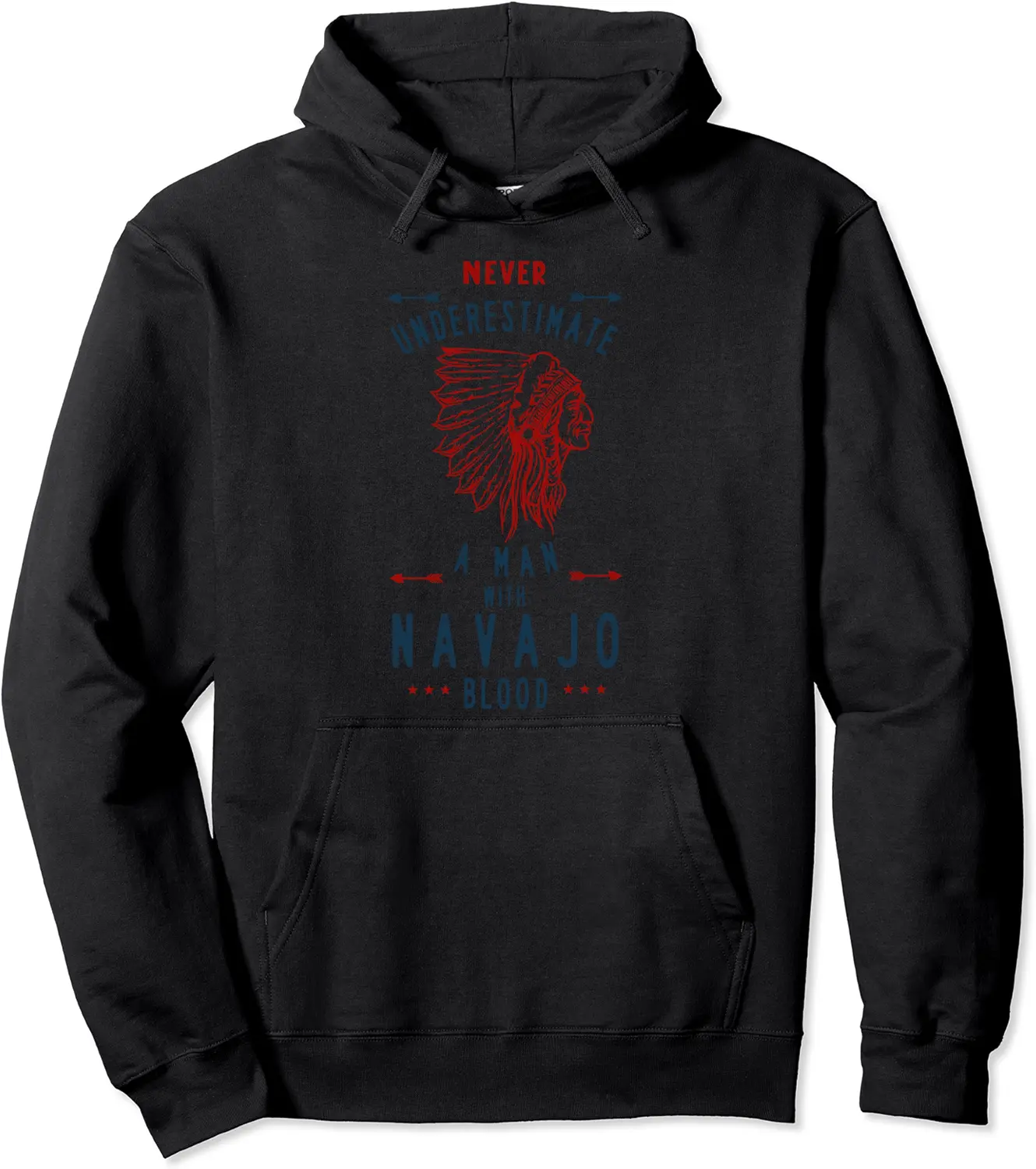 Navajo Native American Indian Man Never Underestimate Pullover Hoodie - Elizabethmc Shop 47B097M9BSVM