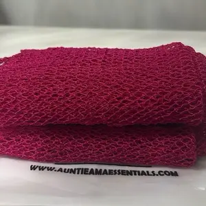 Auntie Ama Essentials 1 Piece Authentic Africa Net Body Sponge from Ghana All Colors Net Bath