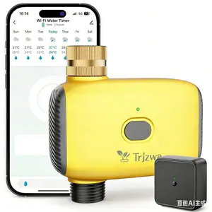 Smart Sprinkler Timer - WiFi Bluetooth & Brass Inlet, APP Remote Control for Garden Hoses, Lawns, Patios