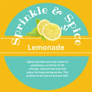 Sprinkle and Spice: Lemonade Carpet and Upholstery Freshener Powder Household Flower