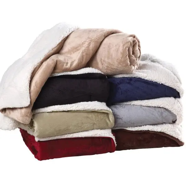 Embroidered or Laser Engraved - Sherpa Blanket