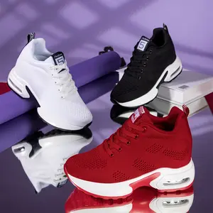 Women's Shoes.Breathable Women's Walking Sneakers.Women's Breathable Lace-Up wedge basic designer walking sneaker,holiday comfort running campus casual kicks shoes,tenis blancos,tenis de mujer,1029 -1
