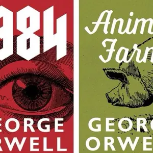 1984 George Orwell - Nineteen Eighty-Four - Paperback and Animal farm
