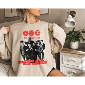 [Sale off up to 65%][Free Ship] Kpop Group Graphic T-Shirt, Vintage Concert Sweatshirt, Music Fan Inspired Hoodie