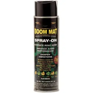 Design Engineering 050220 Boom Mat Spray-on Sound Deadening to Reduce Unwanted Road Noise and Vibration 18 Ounce (12 Pack)