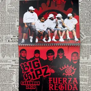 Fuerza Regida 2026 Calendar, Music Fan Art Calendar, Limited Edition Wall Calendar, Unique Christmas Gift, Holiday Gift Idea