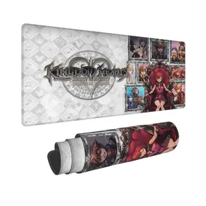 Heart Kingdom Inspired Gaming Mouse Pad – Large Fantasy Desk Mat 11.8x31.5 in, Smooth Surface & Non-Slip Rubber Base