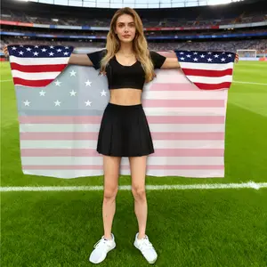 Multi-Country Flag Costumes - Wearable Cape with Sleeves, Fan Cloak for Sports Collectibles & Flag Collectibles
