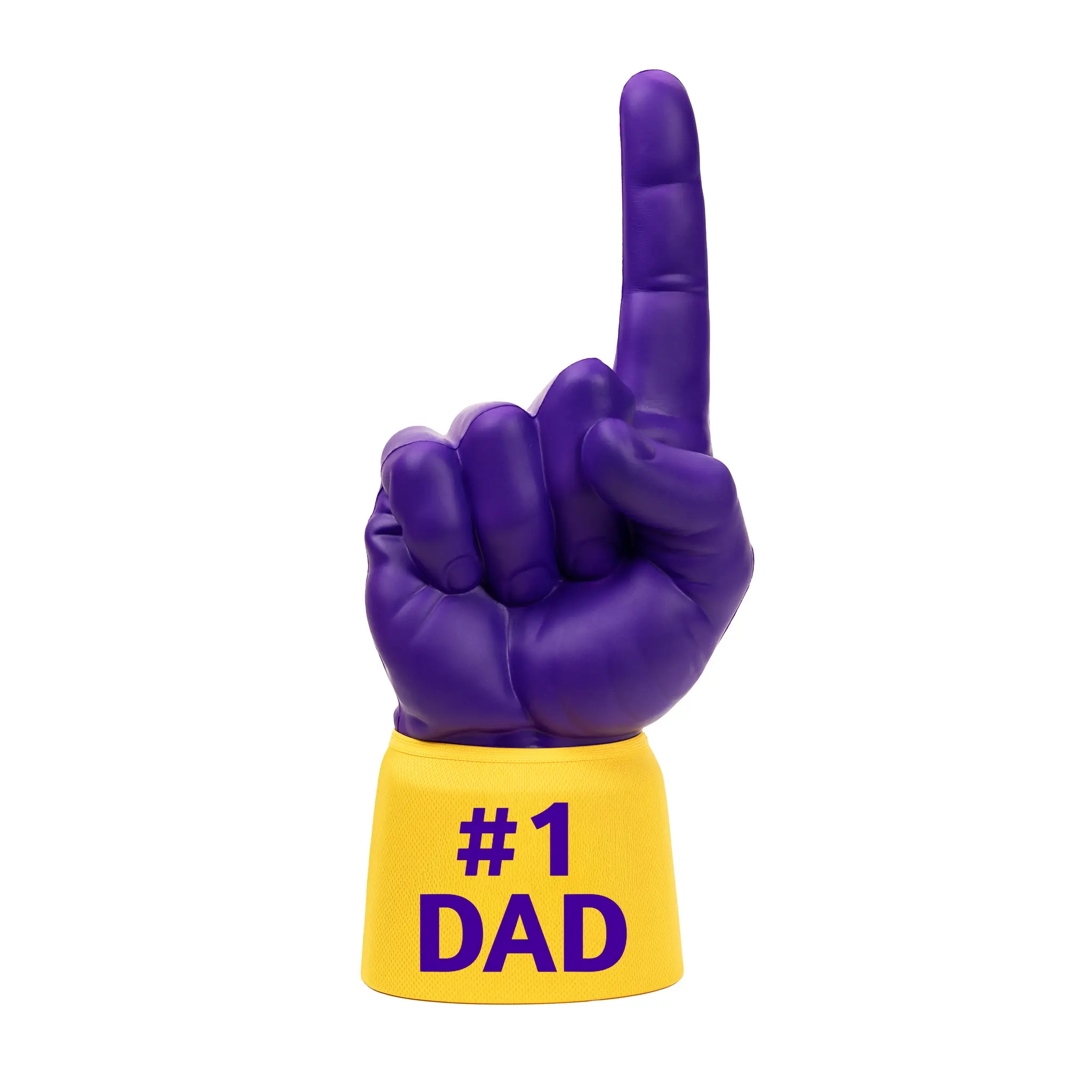 #1 Dad RadHand Foam Finger - Purple & Yellow