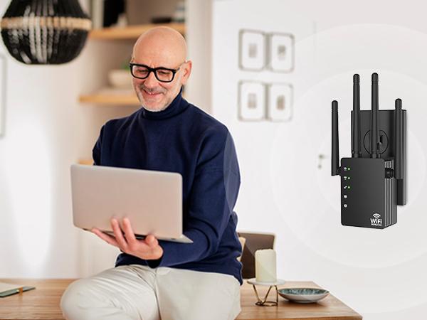 RAGOAT Dual-Band WiFi Repeater with Ethernet Port, Triple Mode Long-Range Home WiFi Extender Signal Booster (12880 Sq Ft Coverage, 105 Devices Supported), 2026 Wireless Internet Extender